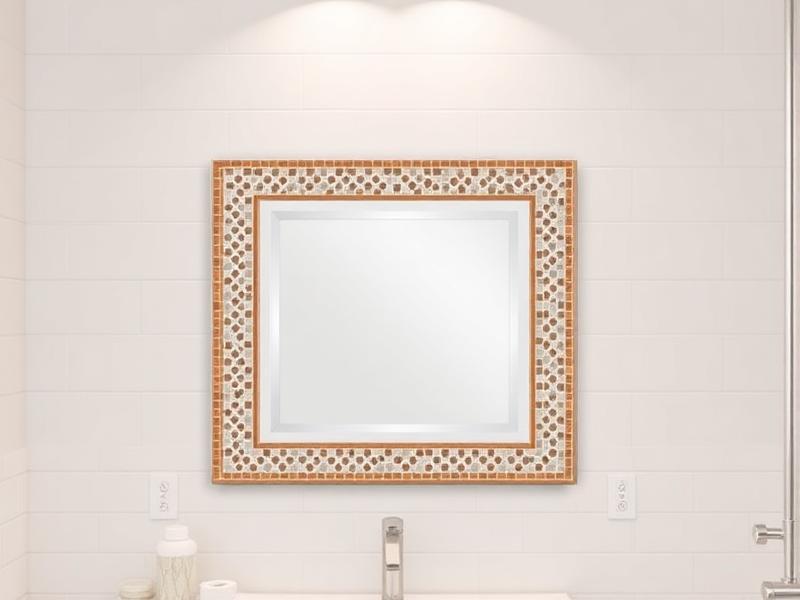 Mirror border tile installation with TileHolder