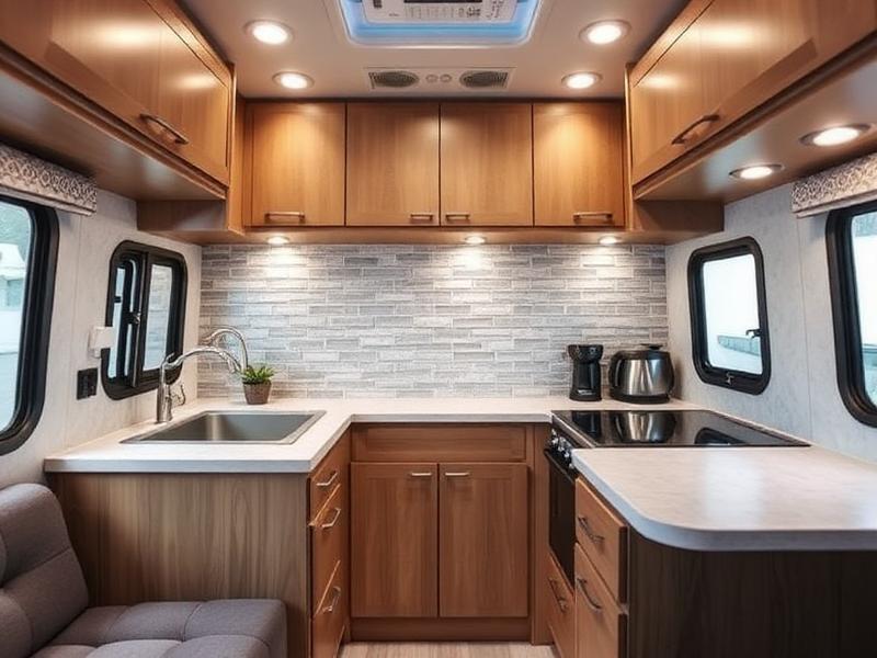 RV motorhome tile installation with TileHolder
